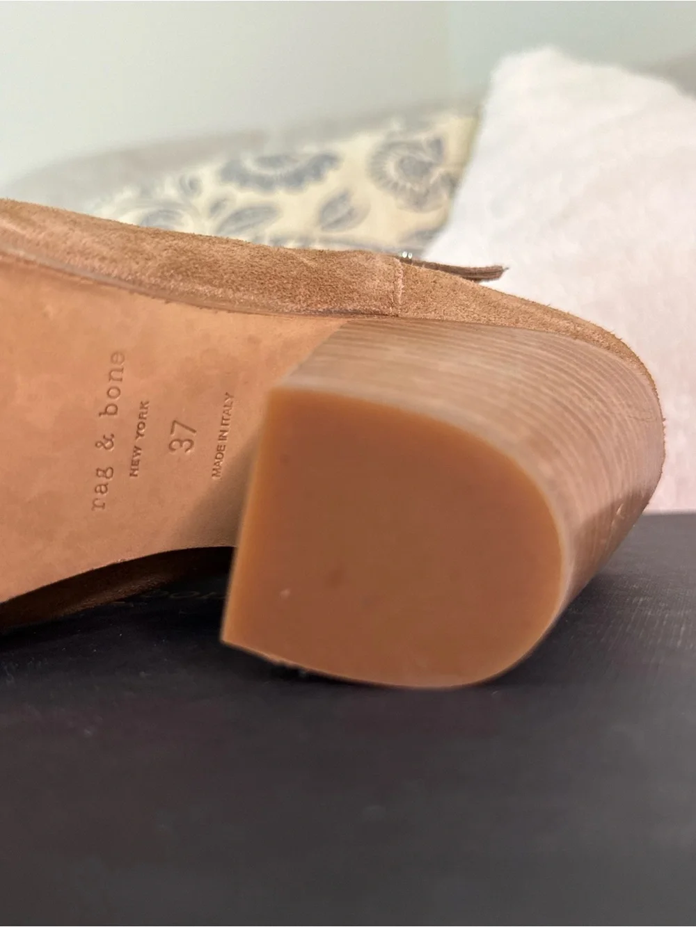 Rag & Bone Harrow Boots | Booties | Tan Suede - Size 37